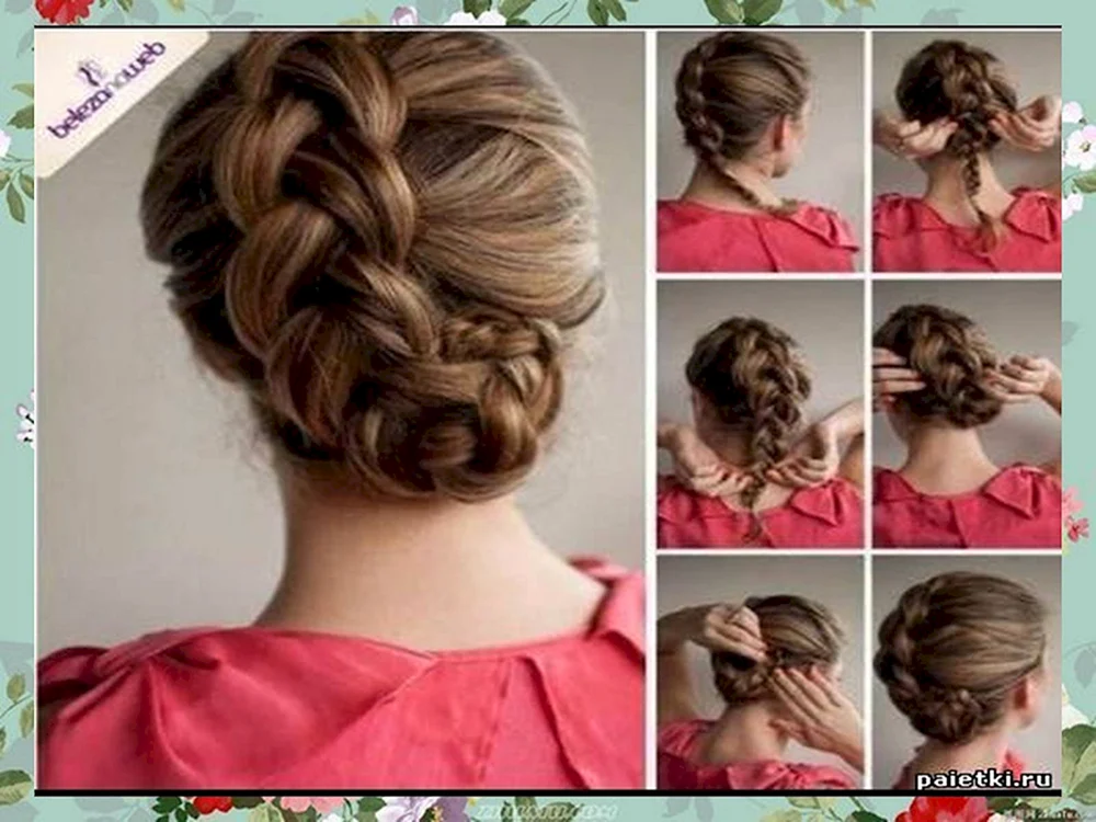 Schrittweise Frisuren für mittellanges Haar