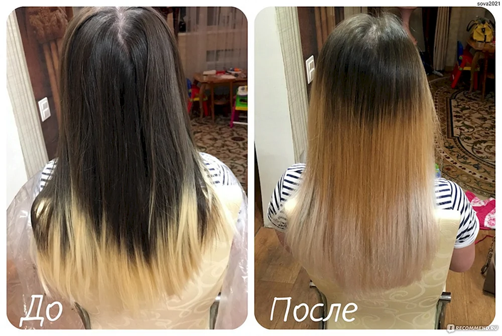 Gebleichte Haare färben