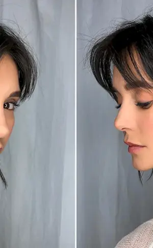 Nina Dobrev Fransen Vorhangpony