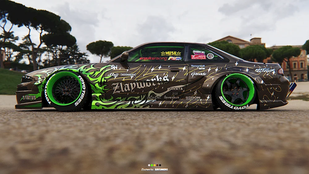 Nissan Silvia s14 Lackierung