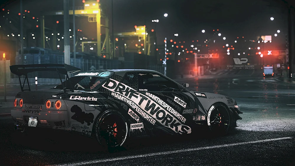 Nissan Skyline r32 Drift Night