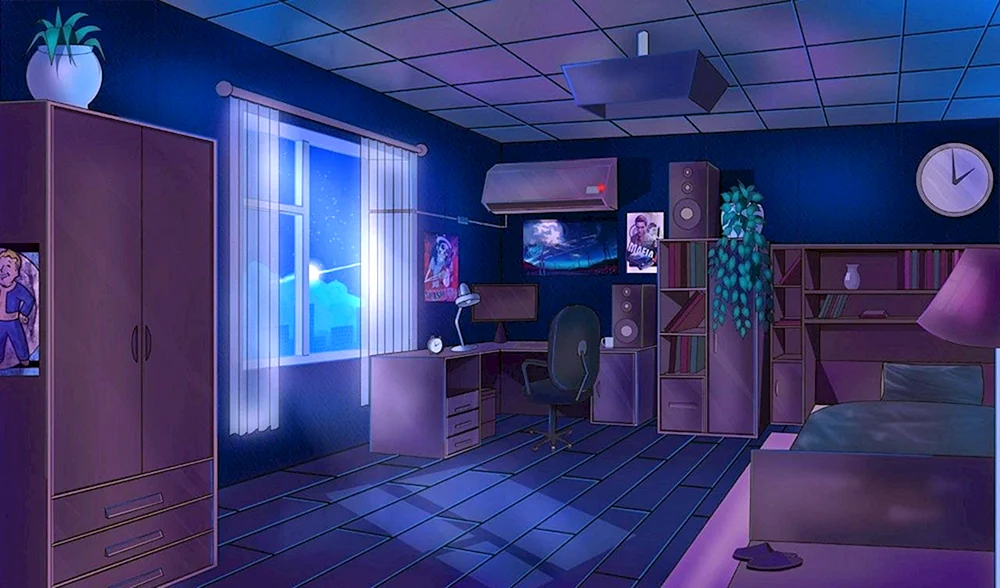 Night room anime gacha lief room