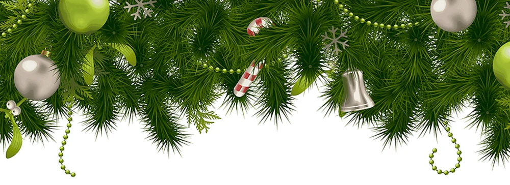Neujahrsfichtenzweig