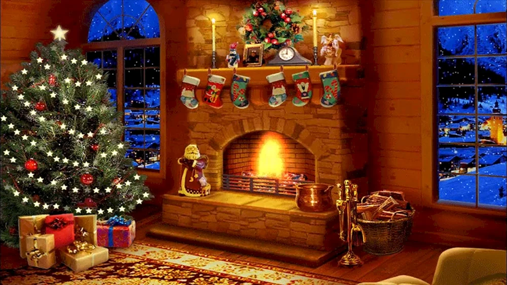 Silvesterzimmer mit Kamin