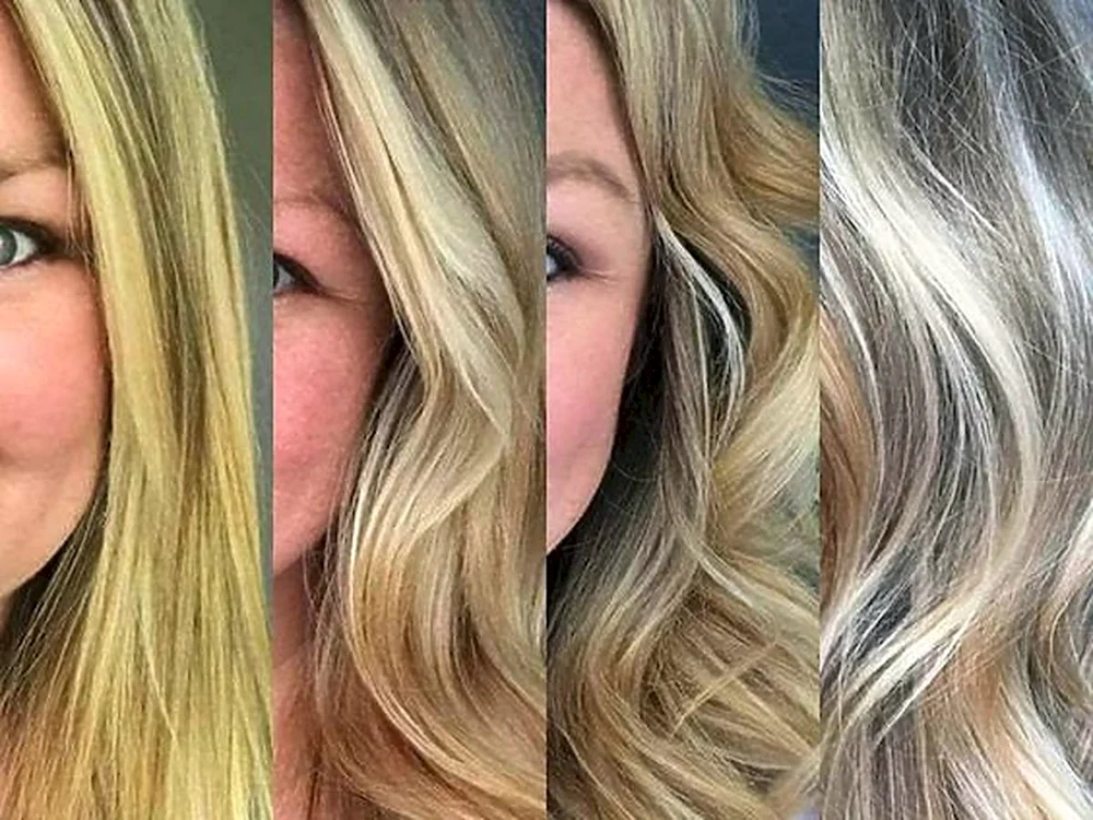 gebleichtes Haar