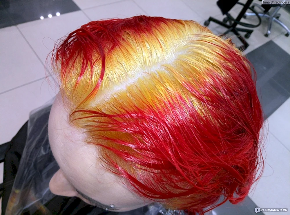 Rote Haare bleichen