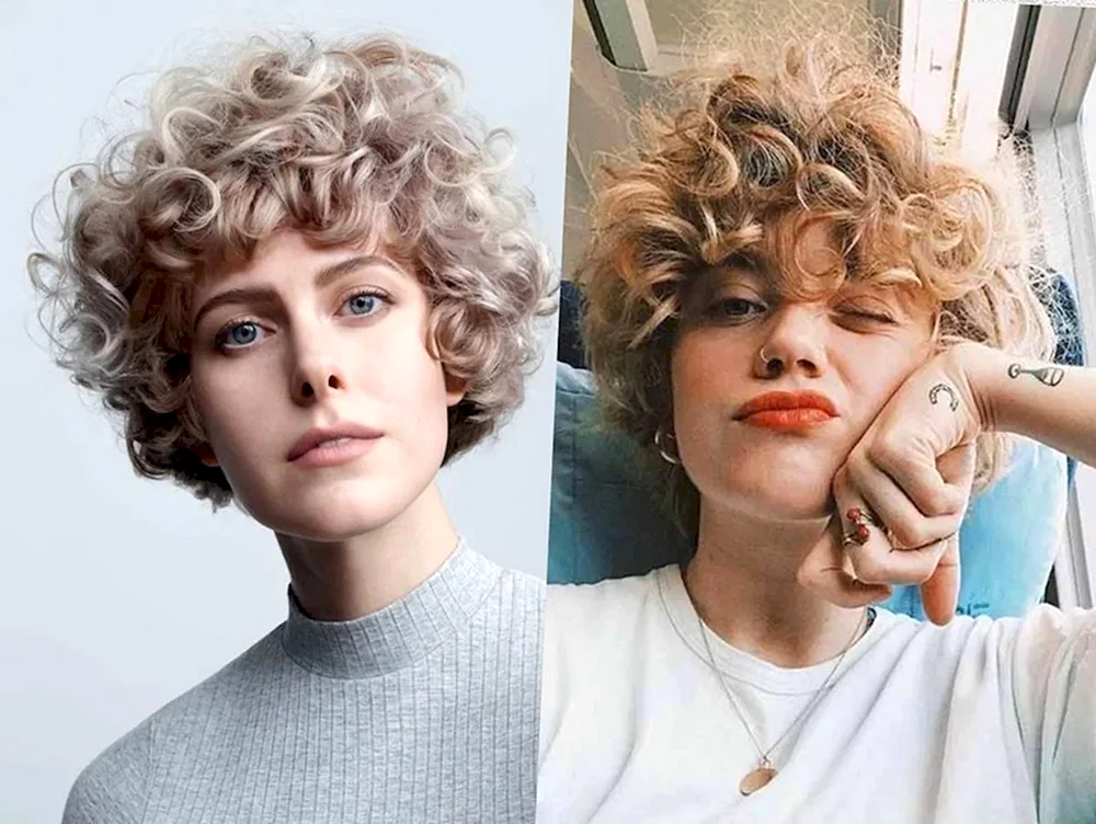 Lockiges Haar färben