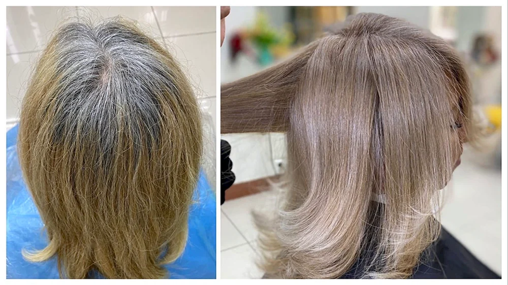 Graue Haare bleichen