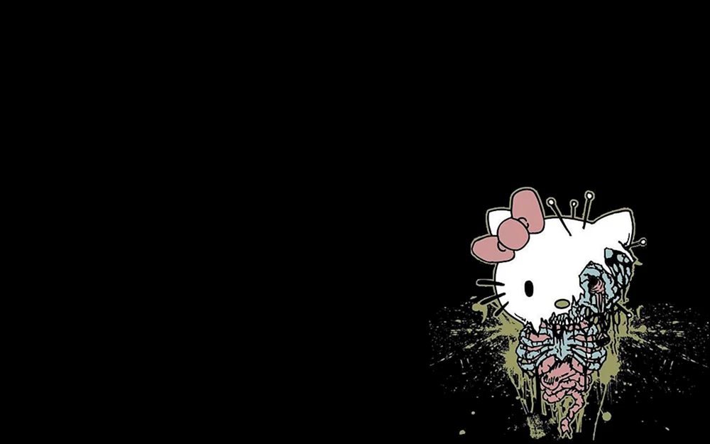 Hello Kitty dark background