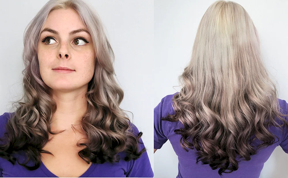 Ombré heller Ansatz dunkle Spitzen