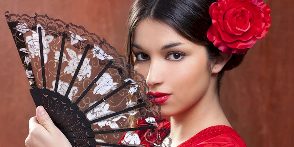 Spanisches Flamenco-Make-up
