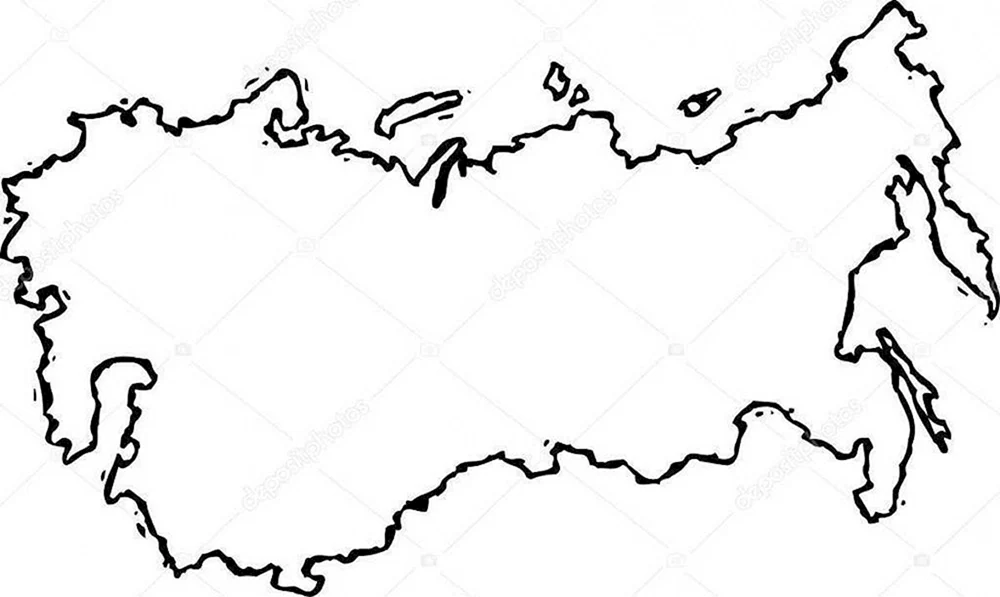 Russland vom Satelliten aus
