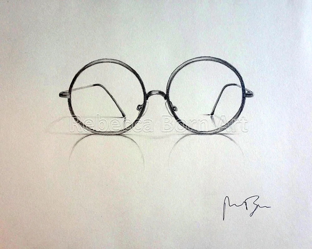 Brille zeichnen