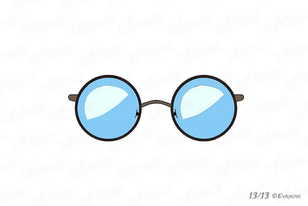 Brille zeichnen