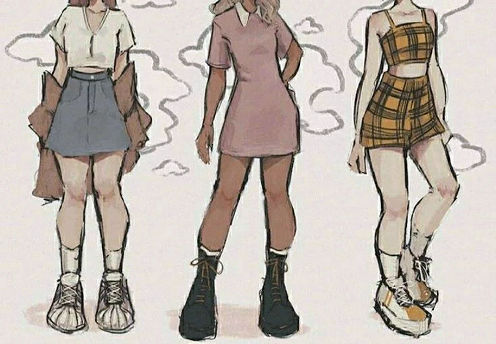 Kleid zeichnen