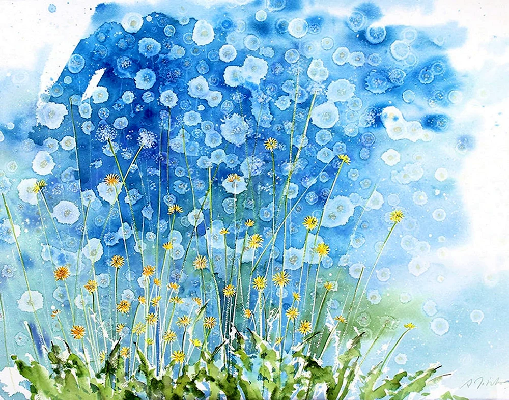 Löwenzahn Aquarell