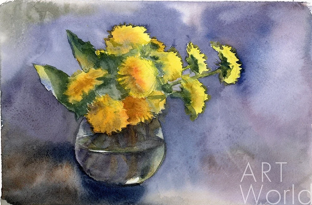 Pusteblumen in Aquarell