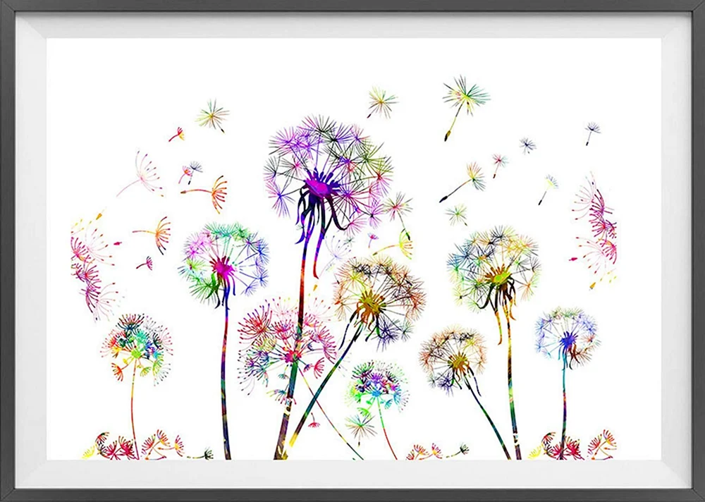 Pusteblumen in Aquarell