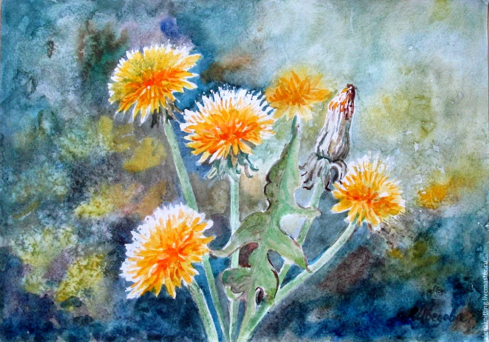 Löwenzahn Feld Monet