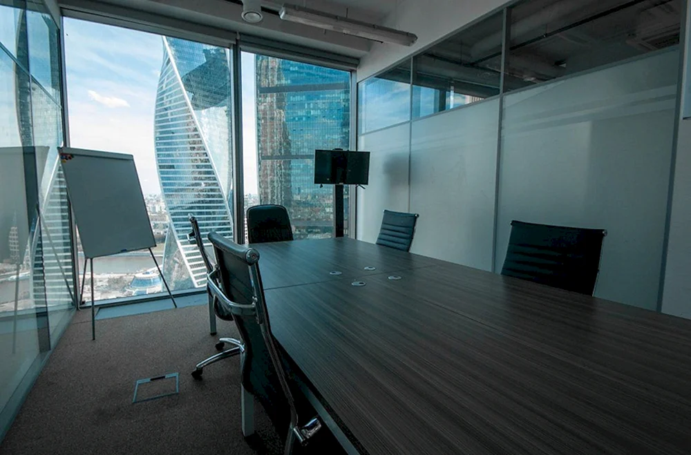 Büro mit Panoramafenstern