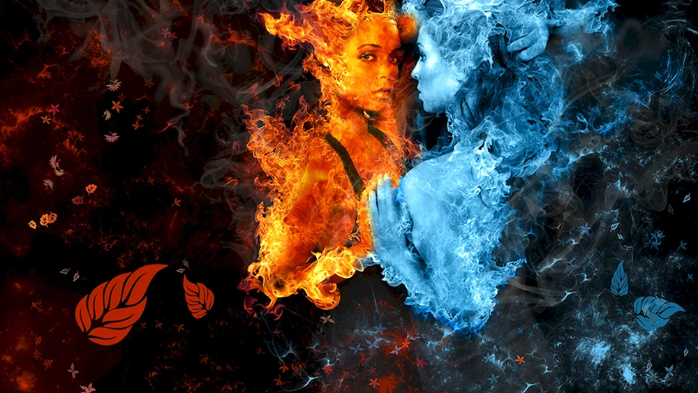 Feuer und Wasser Liebe