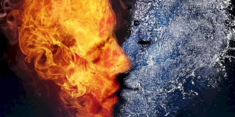 Feuer und Wasser Liebe