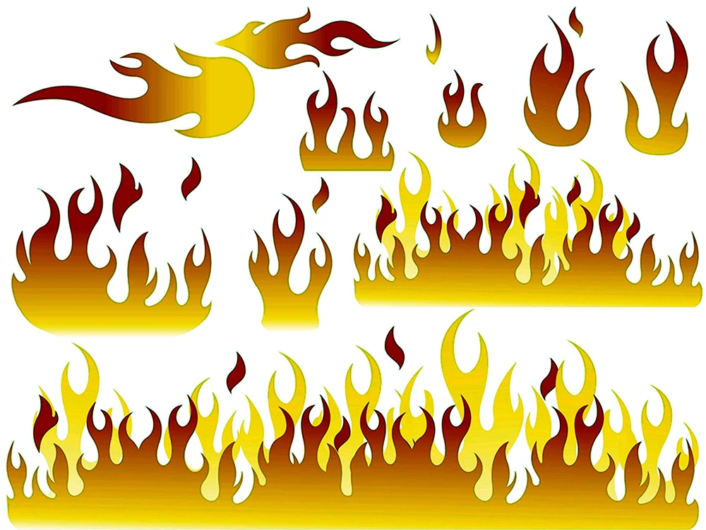 Stylisierte Flammen