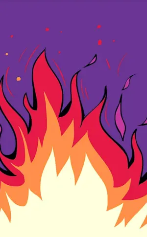 Feuer gezeichnet