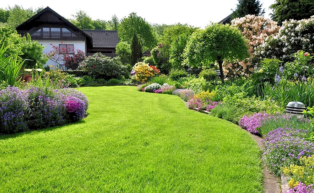 Landschaftsgestaltung eines Gartenhauses