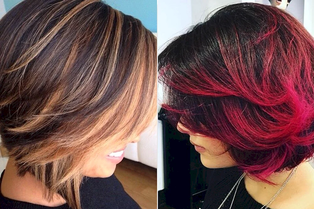 Balayage Färbung auf Bob