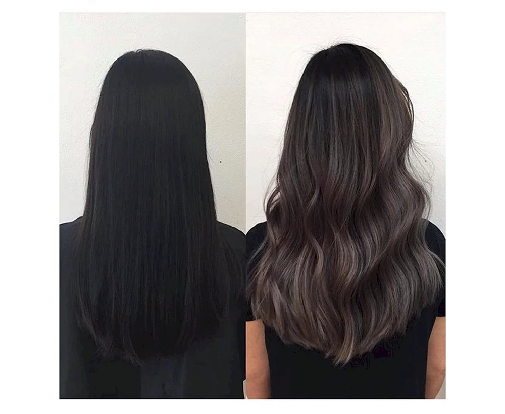 Schwarze Haarfarbe