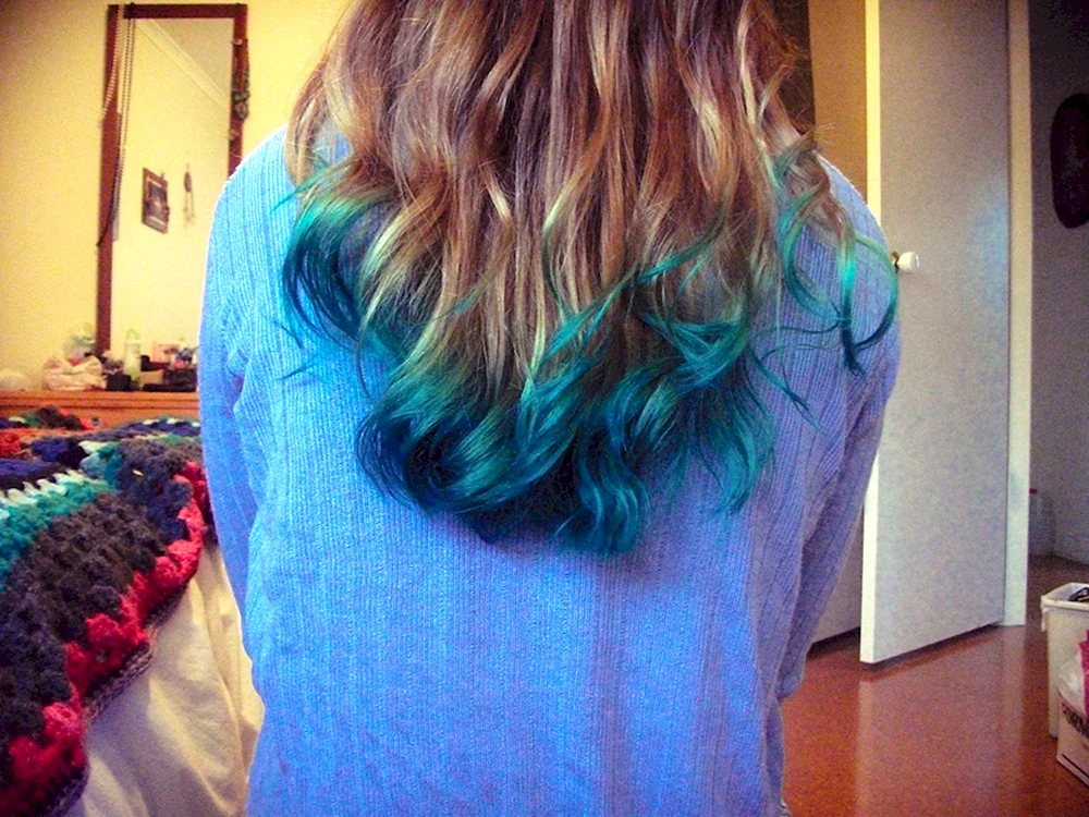 Dip Dye Haarfärbung