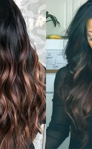 Färbung für dunkles Haar