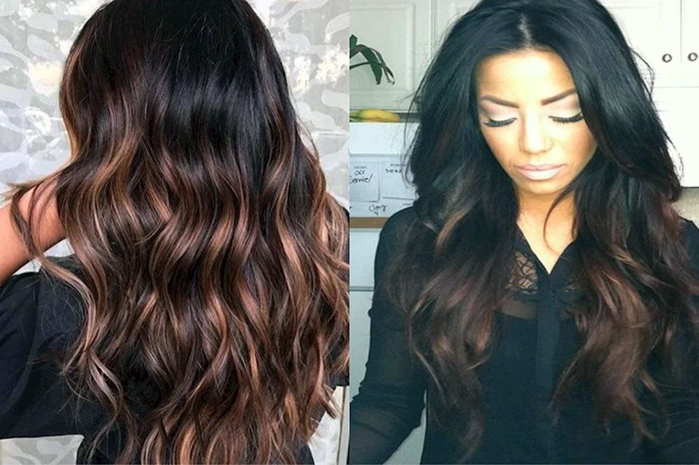 Färbung für dunkles Haar