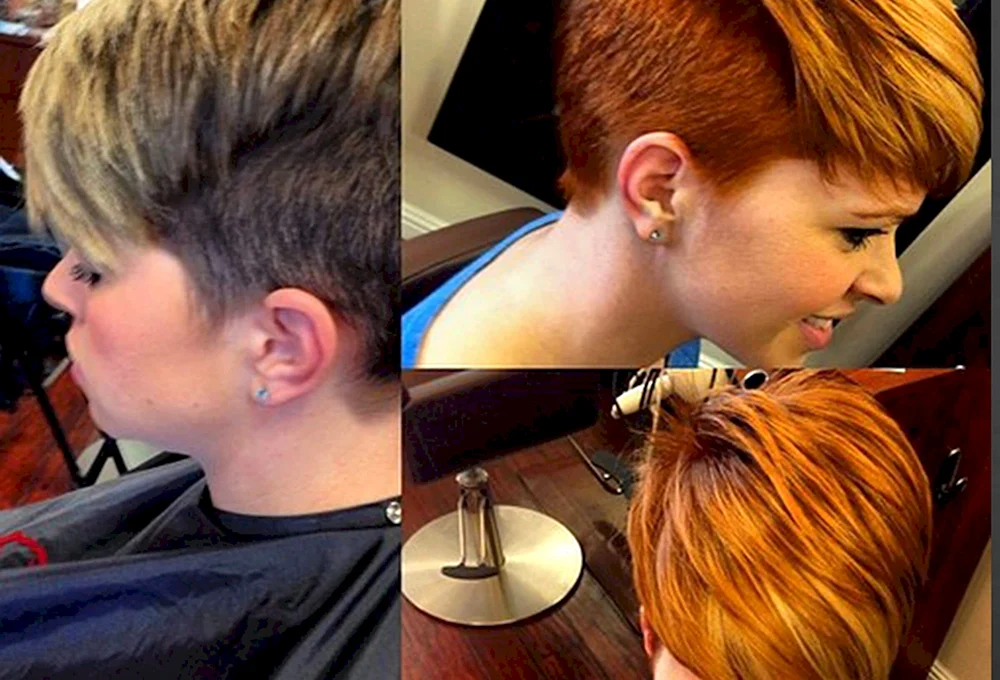 Pixie Färbung für kurzes Haar