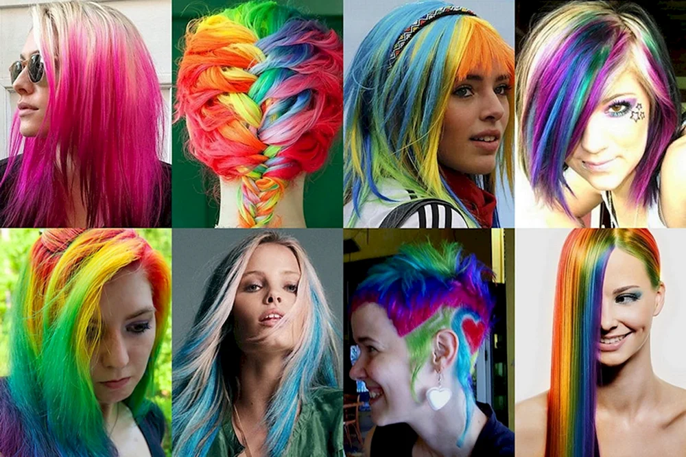Lachsfarbene Haare