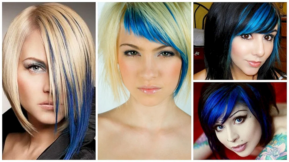 Linda Halberg blaues Haar