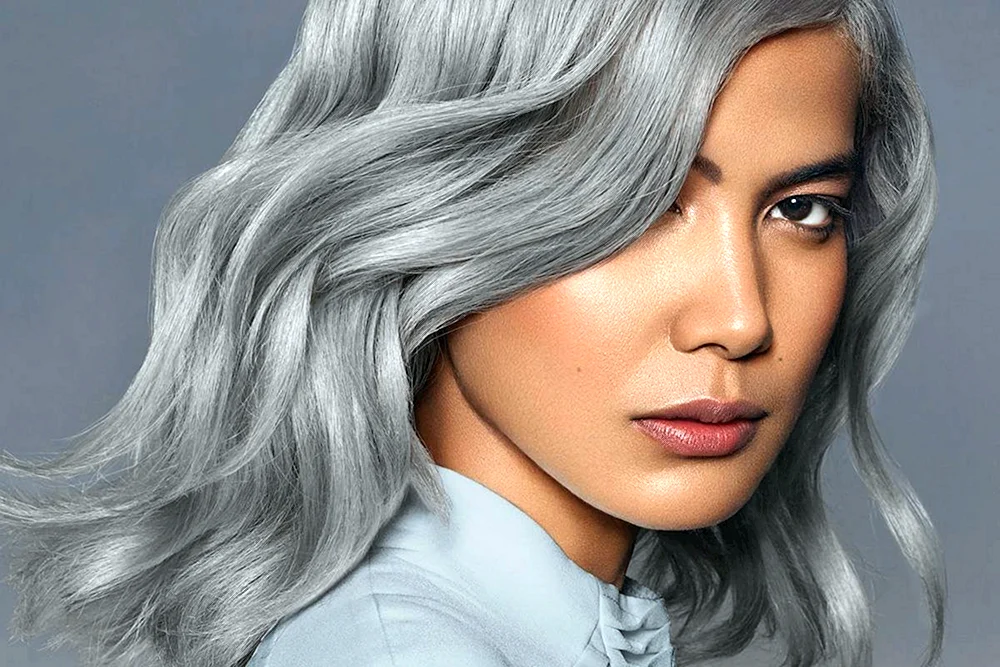 Graue Haare färben