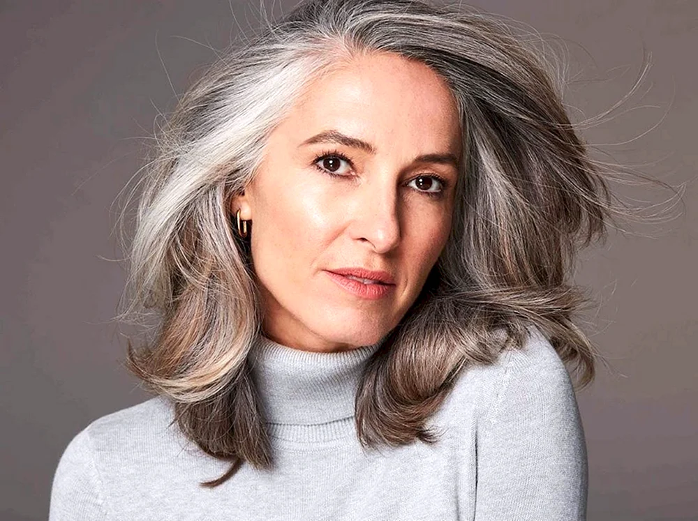 Färbung grauer Haare