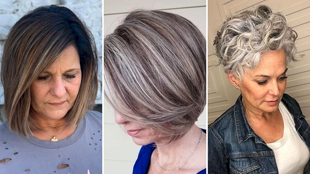 Graue Haare färben