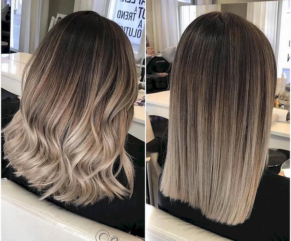 Balayage Shatush Balayage Färbung