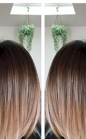 Balayage Shatush Balayage Färbung auf Kare