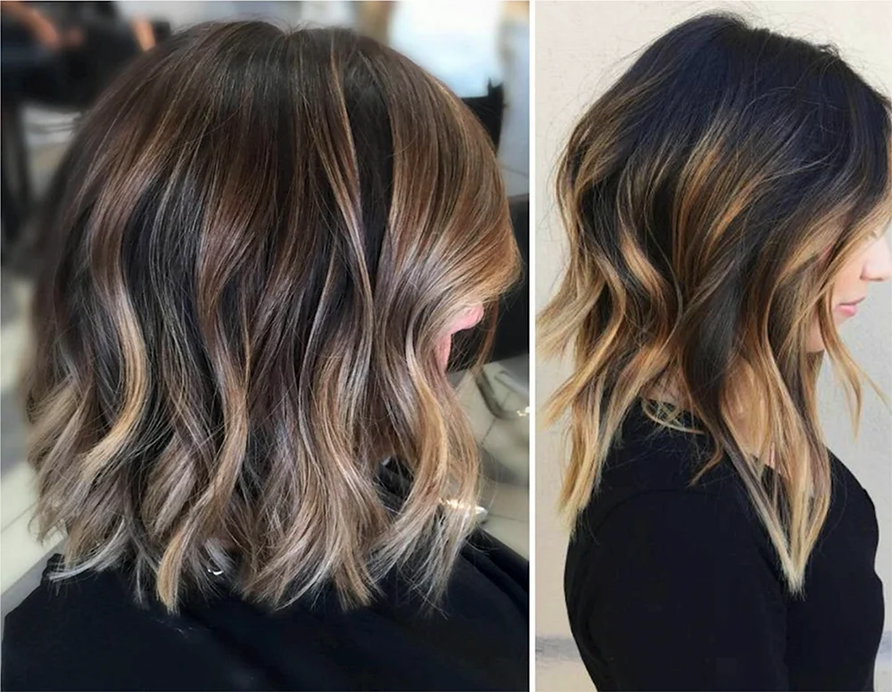 Balayage Shatush Balayage Färbung