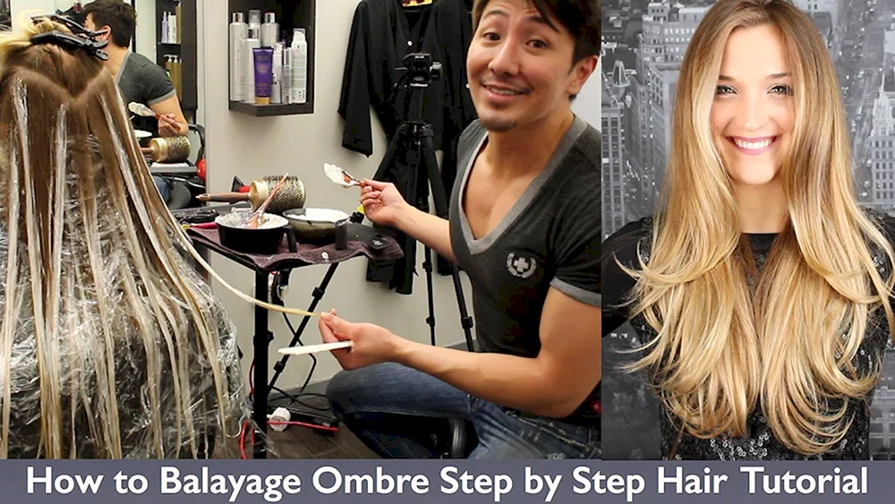 Balayage Färbetechnik
