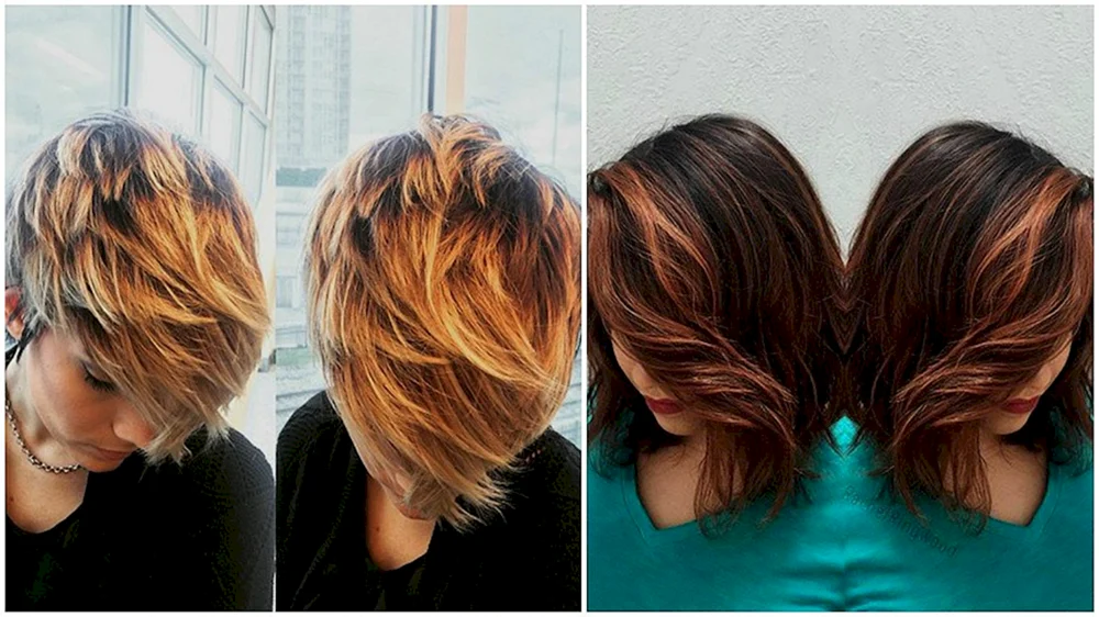 Balayage shatush balayage colouring on bob