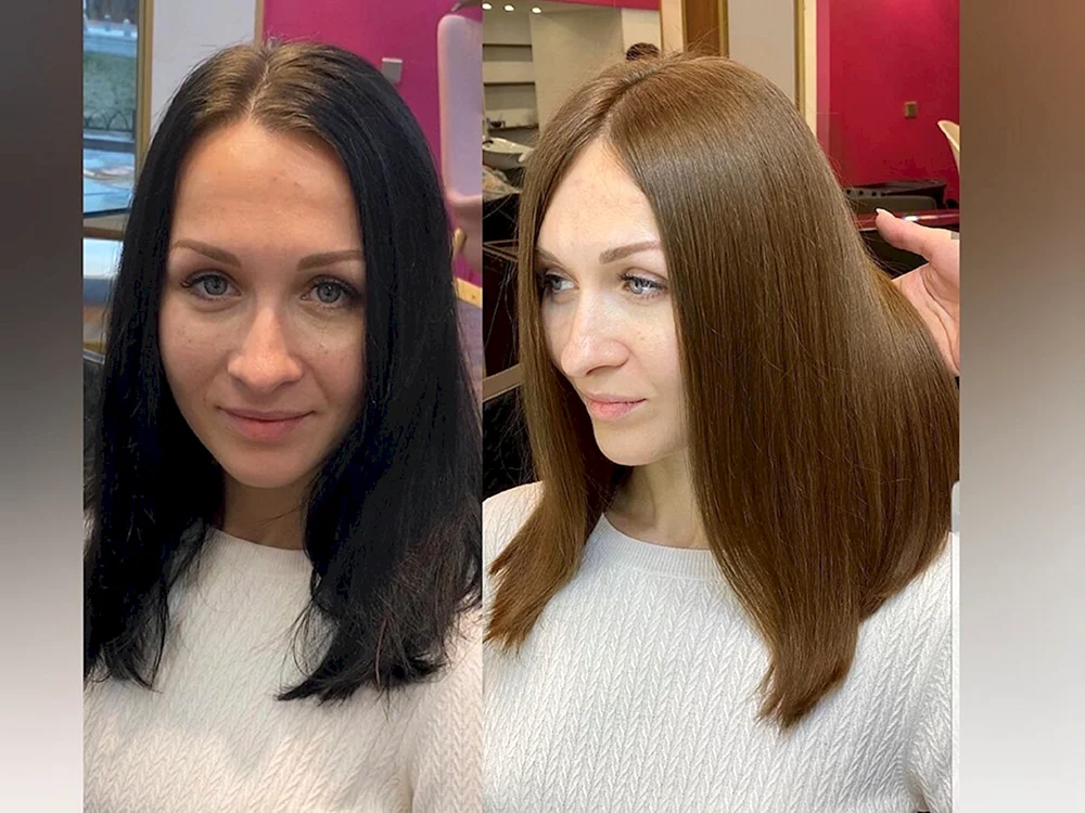 Schwarz bis blond färben