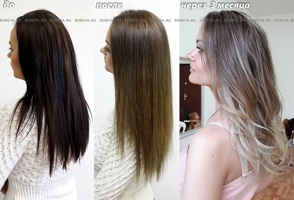 Blondes Haar färben