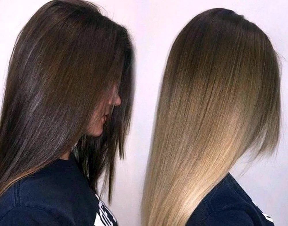 Dunkelblondes Haar färben
