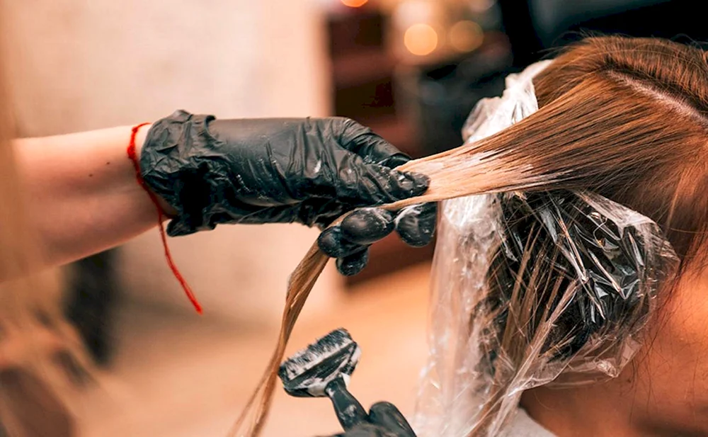 Balayage-Färbetechnik