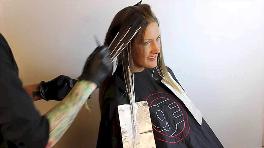 Balayage-Haarfärbung